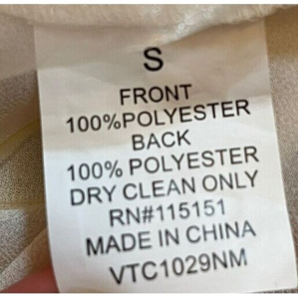 NWT Romeo + Juliet Couture Women’s Size Small Ivory Beige Sheer High Low Blouse - Picture 8 of 9